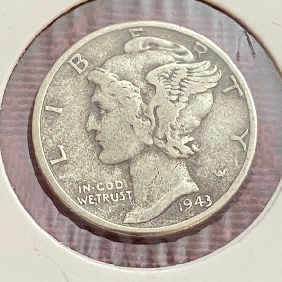 Vintage Other - Vintage 1943 Mercury Dime Coin 90 Percent SILVER